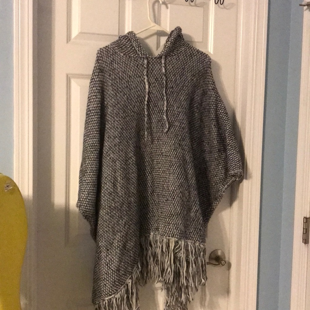 Forever 21 Hooded Poncho